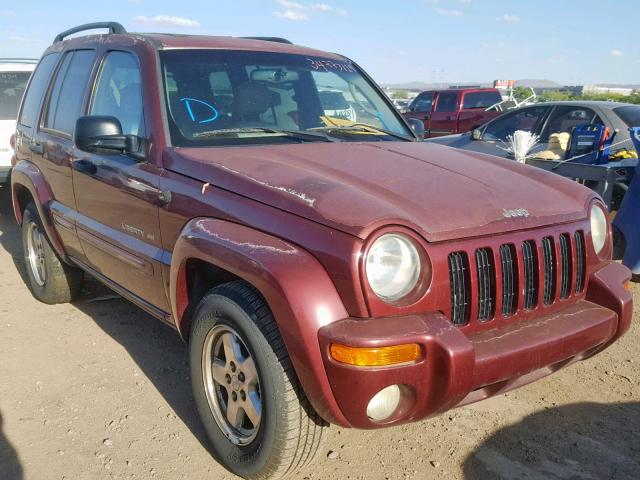 1J4GK58K53W705545 - 2003 JEEP LIBERTY LI MAROON photo 1