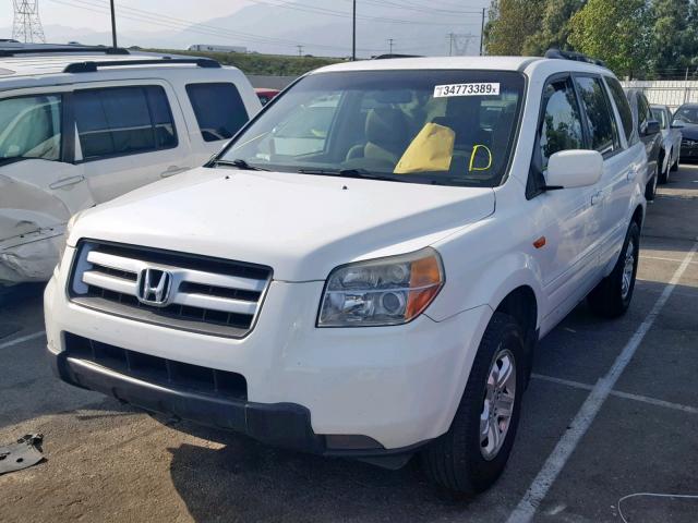 5FNYF28248B002009 - 2008 HONDA PILOT VP WHITE photo 2