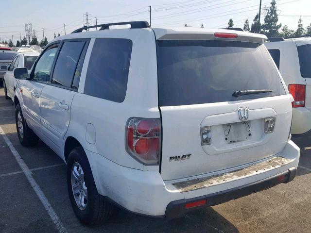 5FNYF28248B002009 - 2008 HONDA PILOT VP WHITE photo 3