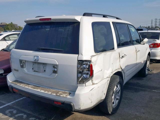 5FNYF28248B002009 - 2008 HONDA PILOT VP WHITE photo 4