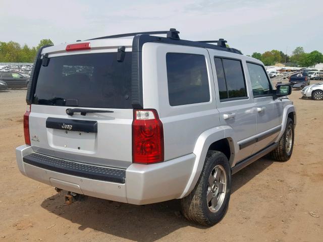 1J8HG48K77C617876 - 2007 JEEP COMMANDER SILVER photo 4