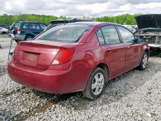 1G8AJ55F37Z143651 - 2007 SATURN ION LEVEL RED photo 4