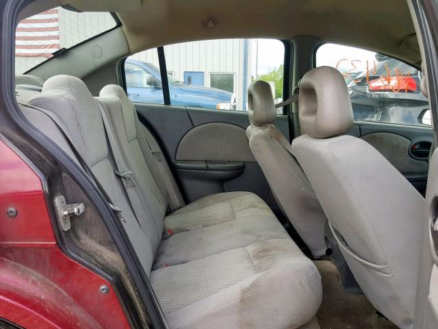 1G8AJ55F37Z143651 - 2007 SATURN ION LEVEL RED photo 6