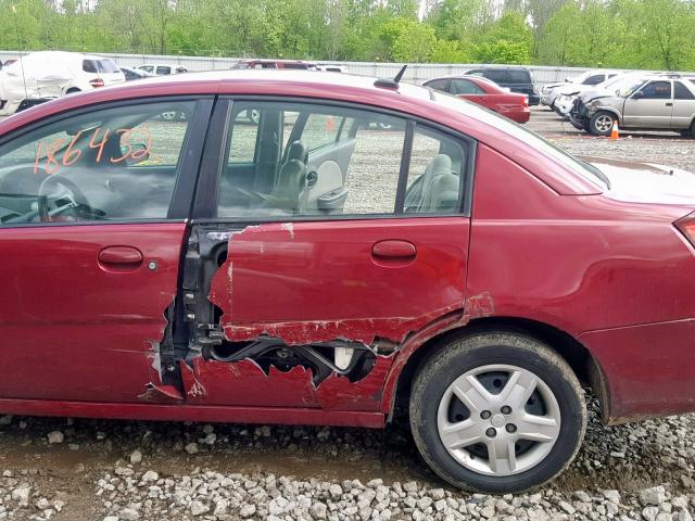 1G8AJ55F37Z143651 - 2007 SATURN ION LEVEL RED photo 9