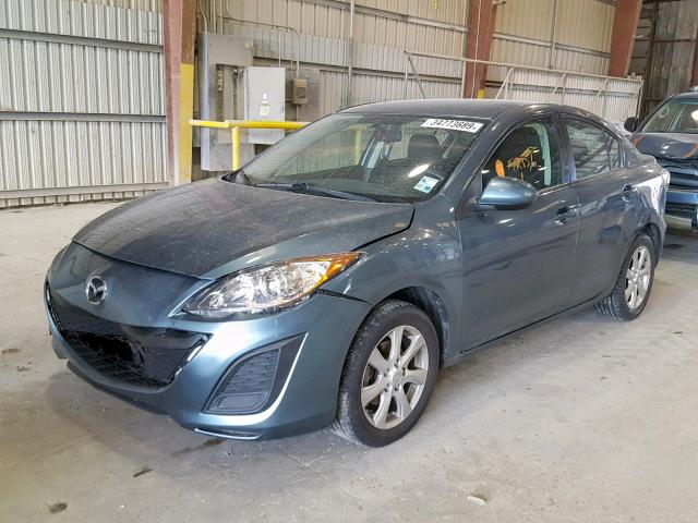 JM1BL1VF4B1385868 - 2011 MAZDA 3 I BLUE photo 2