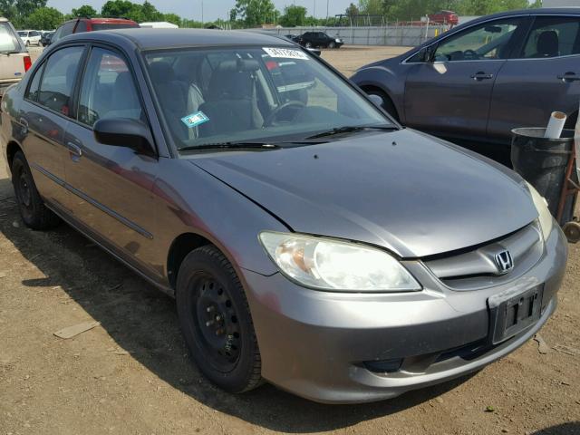 2HGES15554H612885 - 2004 HONDA CIVIC LX GRAY photo 1