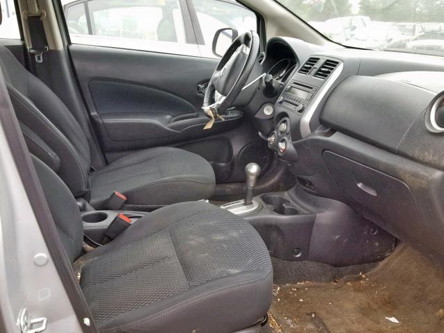 3N1CE2CP6EL426002 - 2014 NISSAN VERSA NOTE SILVER photo 5