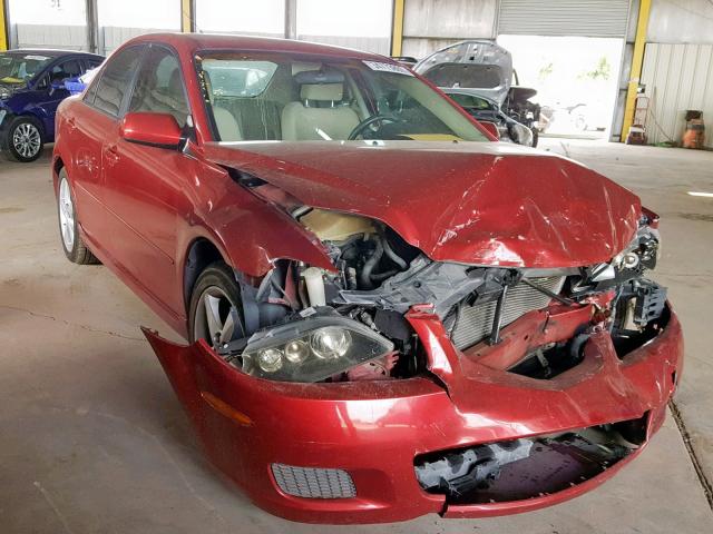 1YVHP80D175M13651 - 2007 MAZDA 6 S RED photo 1