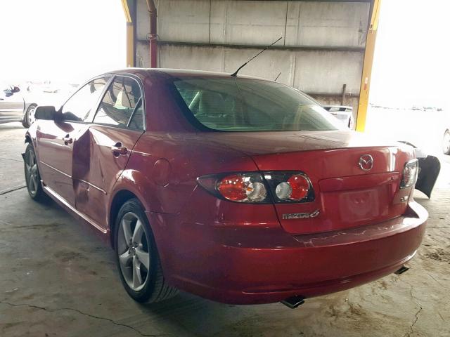 1YVHP80D175M13651 - 2007 MAZDA 6 S RED photo 3