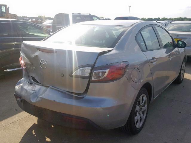 JM1BL1UF0B1445887 - 2011 MAZDA 3 I SILVER photo 4