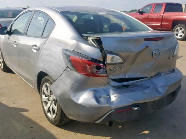 JM1BL1UF0B1445887 - 2011 MAZDA 3 I SILVER photo 9