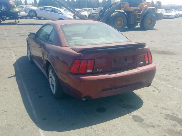 1FAFP42X5YF301952 - 2000 FORD MUSTANG GT RED photo 3