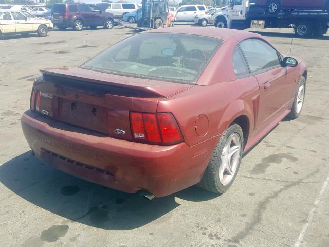 1FAFP42X5YF301952 - 2000 FORD MUSTANG GT RED photo 4