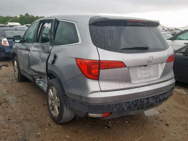 5FNYF5H11HB047059 - 2017 HONDA PILOT LX SILVER photo 3