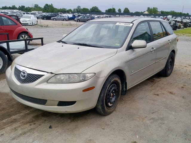 1YVFP82D145N73223 - 2004 MAZDA 6 S CREAM photo 2