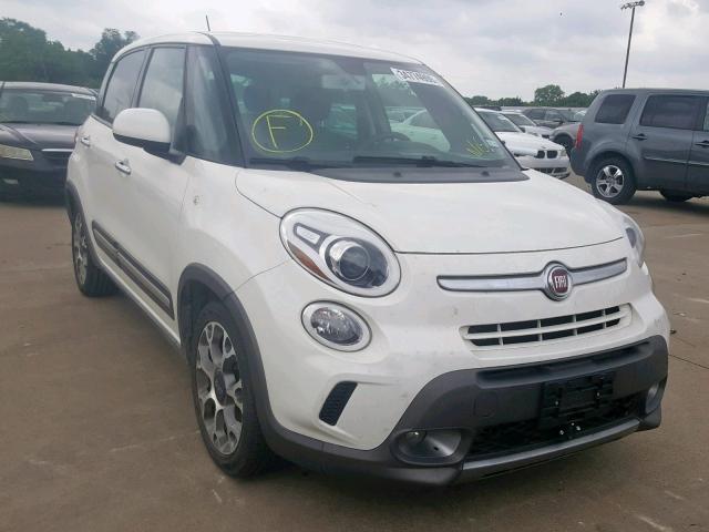 ZFBCFADH8EZ016826 - 2014 FIAT 500L TREKK WHITE photo 1