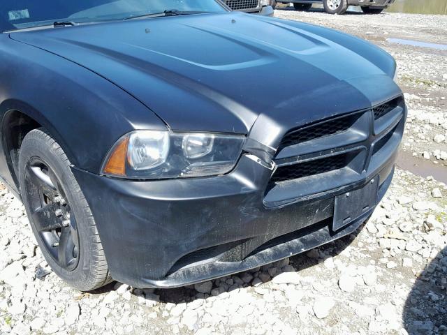2B3CL1CT6BH578331 - 2011 DODGE CHARGER PO BLACK photo 9