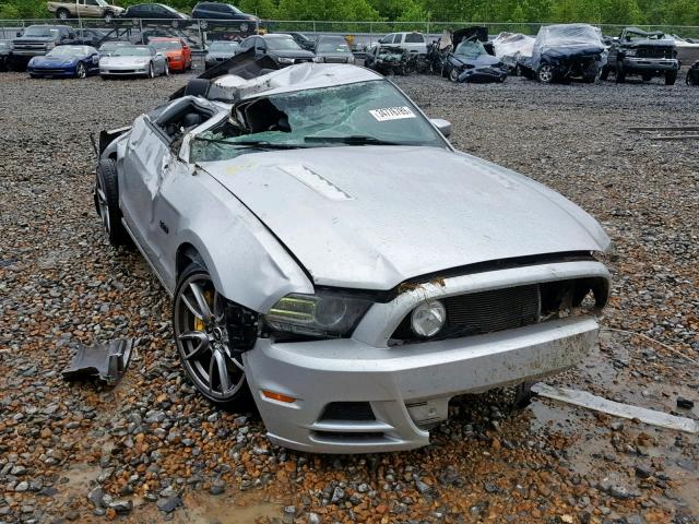 1ZVBP8CF7D5263756 - 2013 FORD MUSTANG GT SILVER photo 1