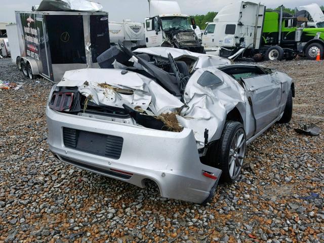 1ZVBP8CF7D5263756 - 2013 FORD MUSTANG GT SILVER photo 4