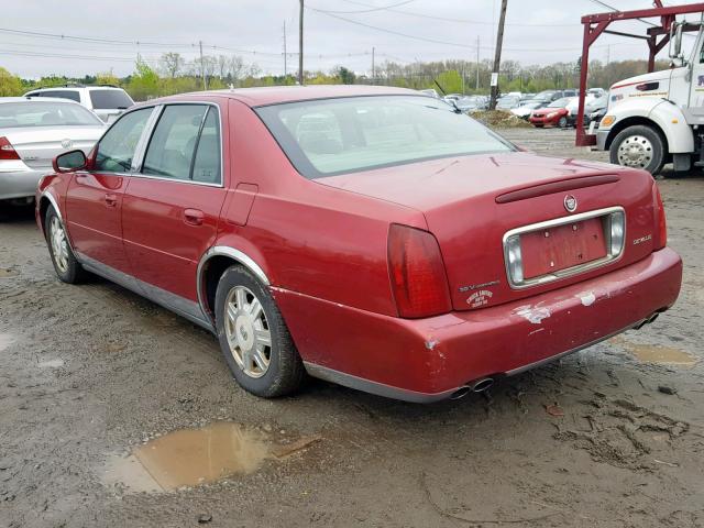 1G6KD54Y82U241684 - 2002 CADILLAC DEVILLE RED photo 3