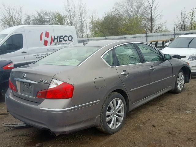 JNKBY01F78M550741 - 2008 INFINITI M45 TAN photo 4