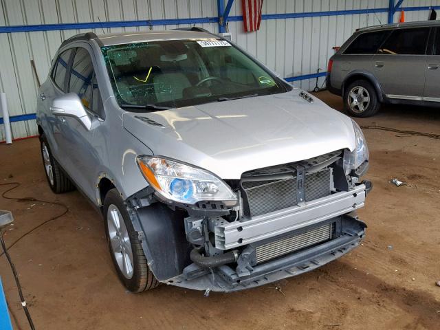 KL4CJASBXGB525929 - 2016 BUICK ENCORE SILVER photo 1