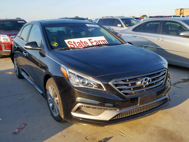 5NPE34AF4HH592458 - 2017 HYUNDAI SONATA SPO GRAY photo 1