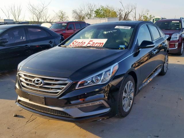 5NPE34AF4HH592458 - 2017 HYUNDAI SONATA SPO GRAY photo 2