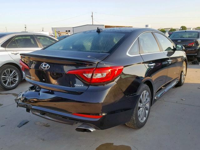 5NPE34AF4HH592458 - 2017 HYUNDAI SONATA SPO GRAY photo 4