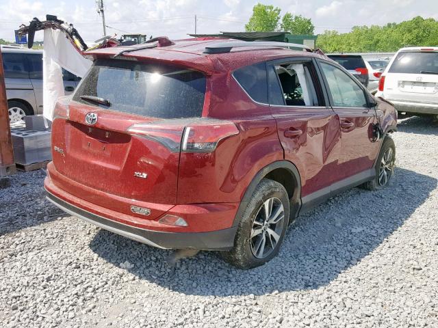 2T3WFREV9JW409631 - 2018 TOYOTA RAV4 ADVEN RED photo 4