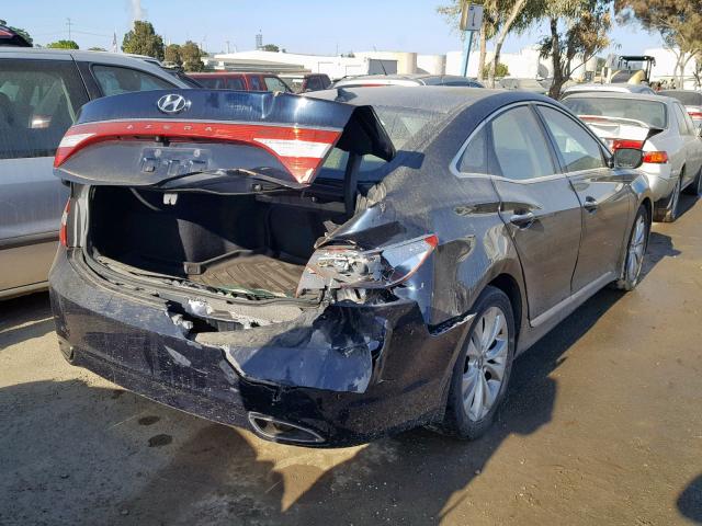 KMHFG4JG2DA220471 - 2013 HYUNDAI AZERA BLACK photo 4