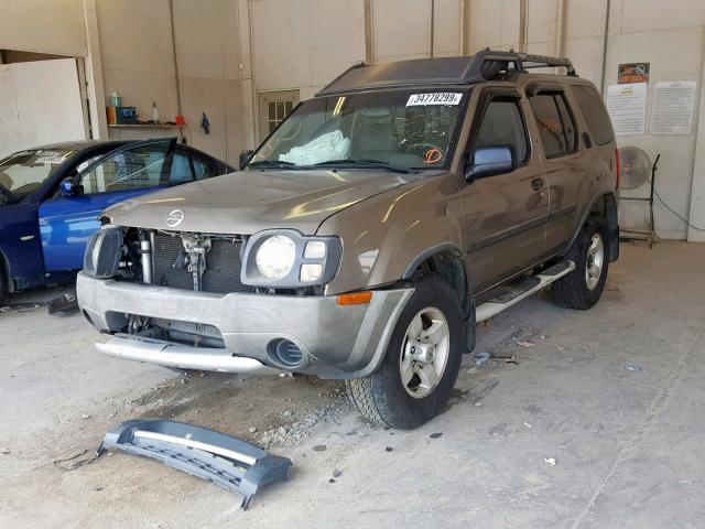 5N1ED28T04C661600 - 2004 NISSAN XTERRA XE BEIGE photo 2