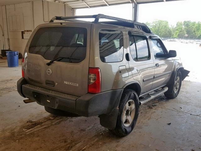 5N1ED28T04C661600 - 2004 NISSAN XTERRA XE BEIGE photo 4