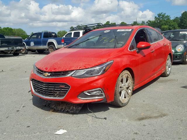 1G1BF5SM7H7259102 - 2017 CHEVROLET CRUZE PREM RED photo 2