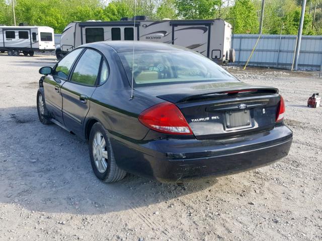 1FAHP56S64A164346 - 2004 FORD TAURUS SEL BLACK photo 3