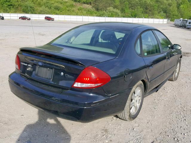 1FAHP56S64A164346 - 2004 FORD TAURUS SEL BLACK photo 4