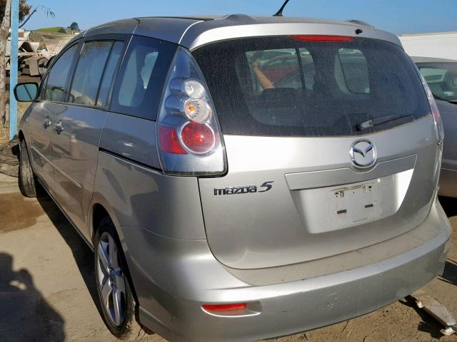 JM1CR29L470153566 - 2007 MAZDA 5 SILVER photo 3