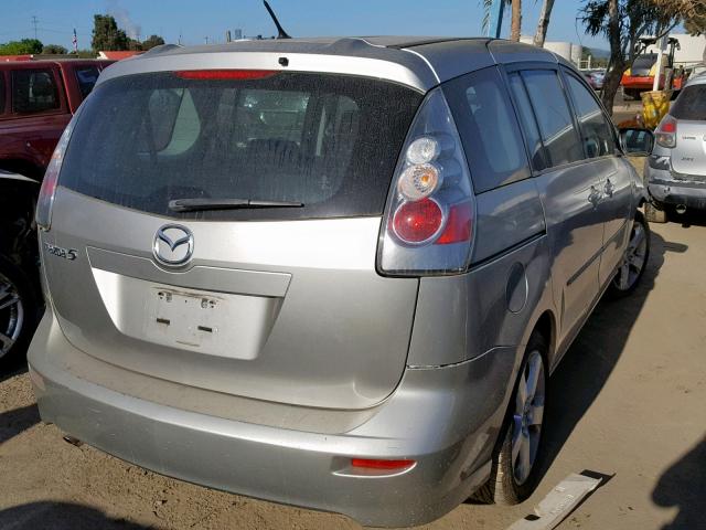 JM1CR29L470153566 - 2007 MAZDA 5 SILVER photo 4