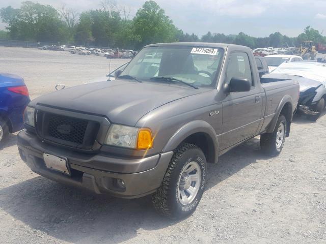 1FTYR10U65PA80212 - 2005 FORD RANGER GRAY photo 2