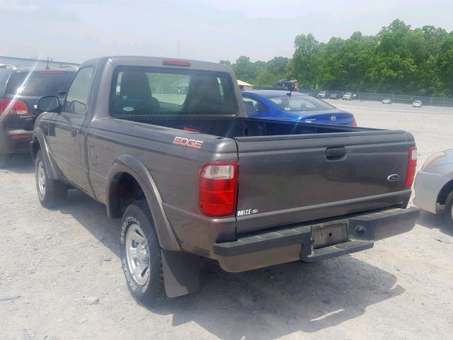 1FTYR10U65PA80212 - 2005 FORD RANGER GRAY photo 3