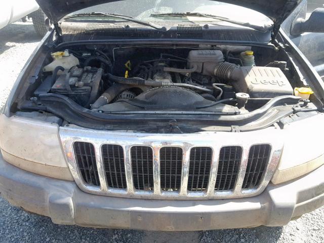 1J4GW48S62C221639 - 2002 JEEP GRAND CHER BLUE photo 7