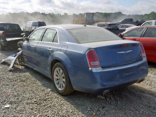 2C3CA5CG7BH580432 - 2011 CHRYSLER 300 LIMITE BLUE photo 3