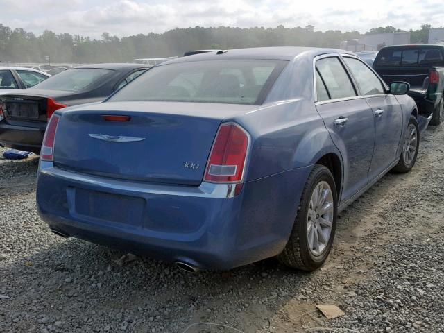 2C3CA5CG7BH580432 - 2011 CHRYSLER 300 LIMITE BLUE photo 4