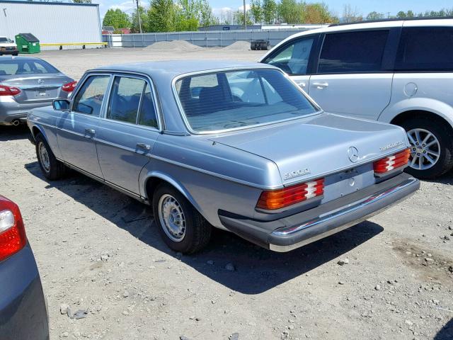 WDBAB33A9EA120951 - 1984 MERCEDES-BENZ 300 DT BLUE photo 3