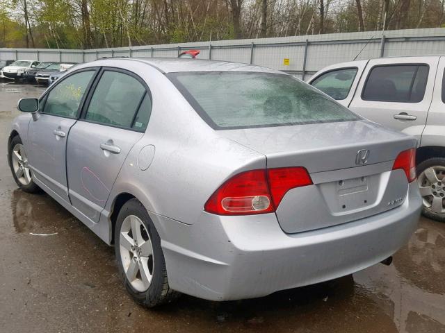 2HGFA16958H512428 - 2008 HONDA CIVIC EXL SILVER photo 3