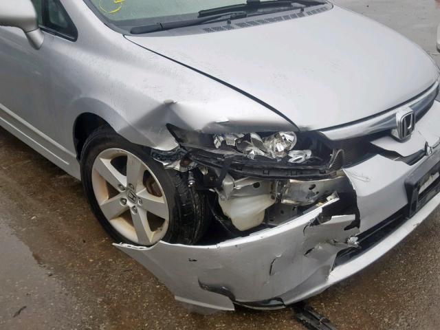 2HGFA16958H512428 - 2008 HONDA CIVIC EXL SILVER photo 9