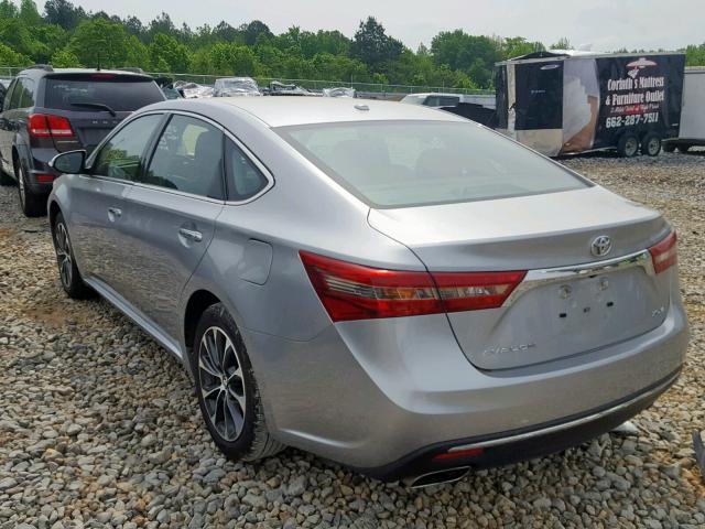 4T1BK1EB0JU288384 - 2018 TOYOTA AVALON XLE SILVER photo 3