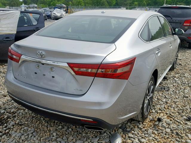 4T1BK1EB0JU288384 - 2018 TOYOTA AVALON XLE SILVER photo 4