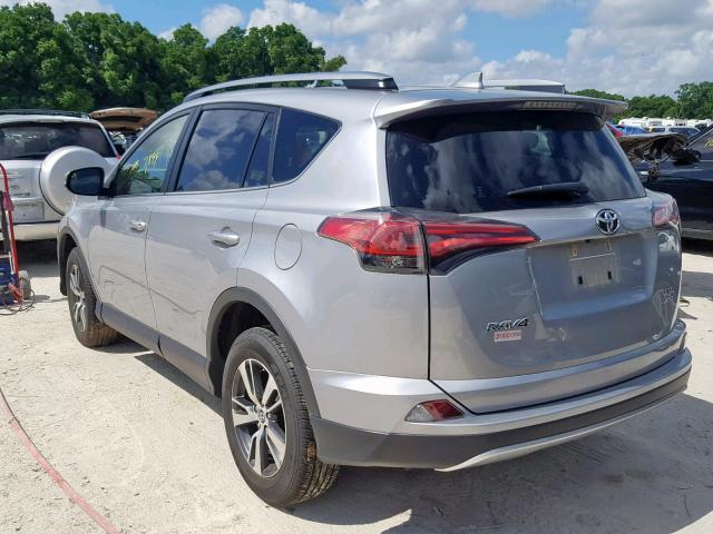 JTMRFREVXJJ214584 - 2018 TOYOTA RAV4 ADVEN SILVER photo 3