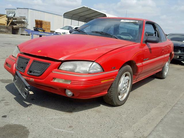 1G2NE15M5SM622019 - 1995 PONTIAC GRAND AM S RED photo 2